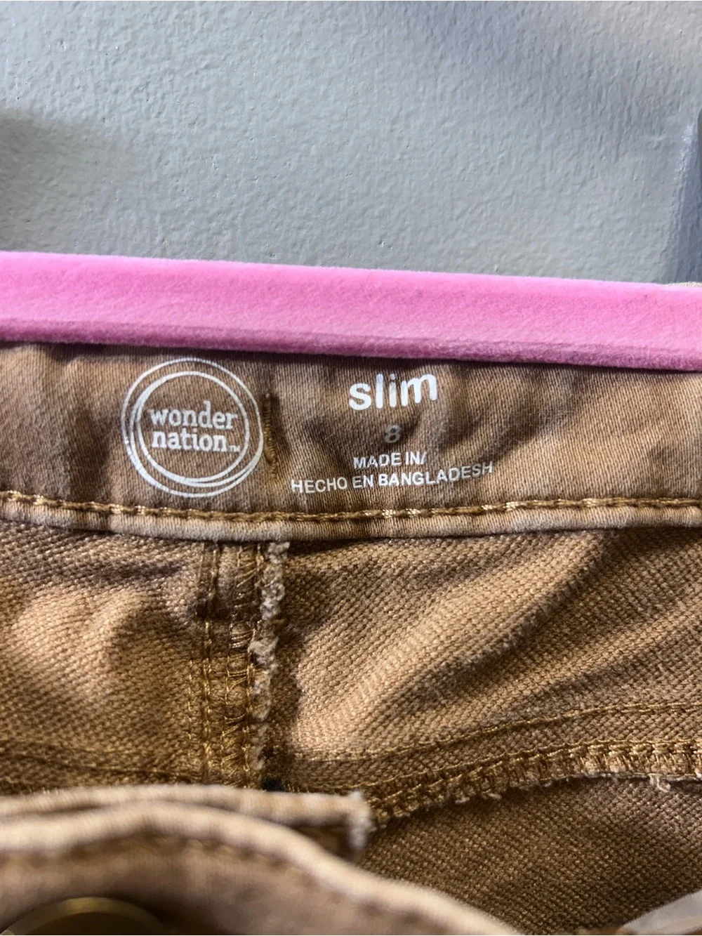 wonder nation Brown Stretch Jeans for Kids